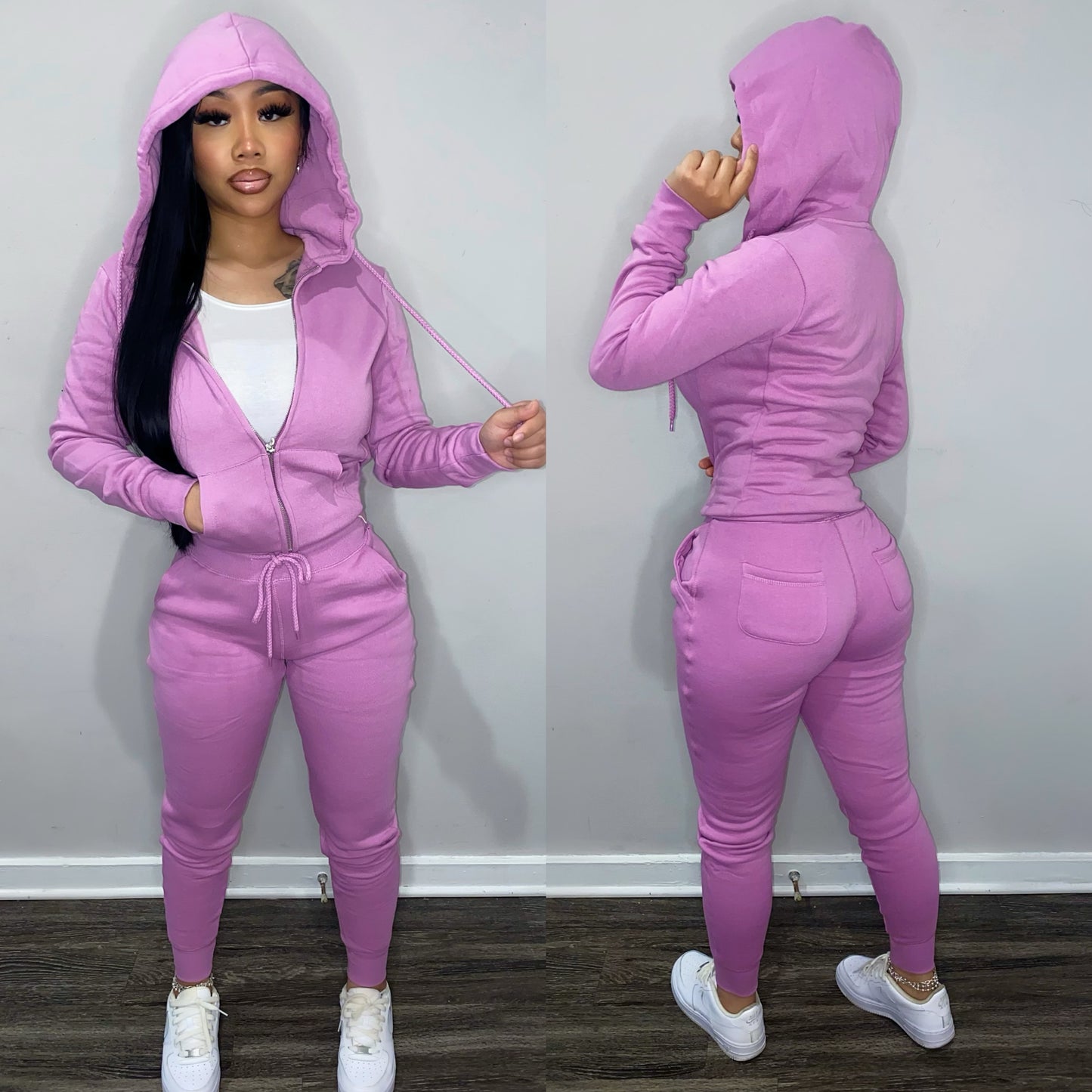 The “Chill” Zip-up set (PURPLE)