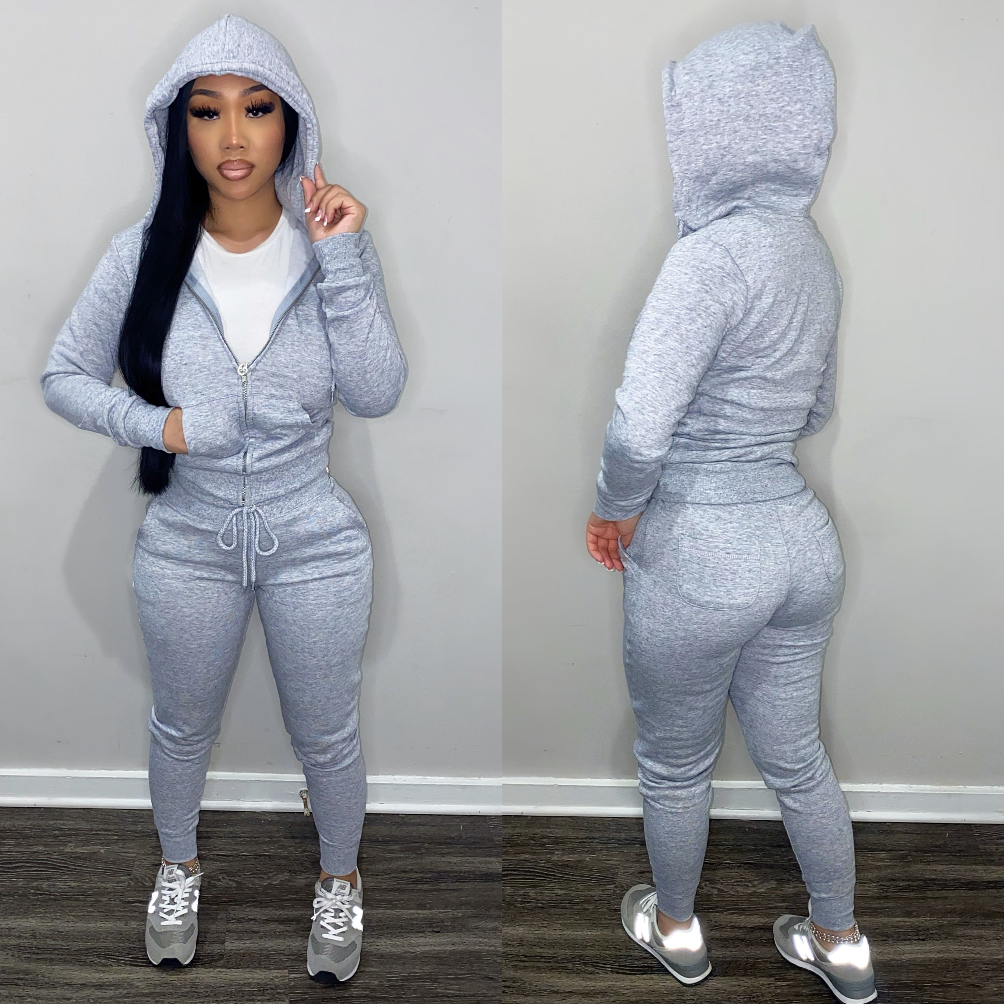 The Chill Hoodie Set GREY