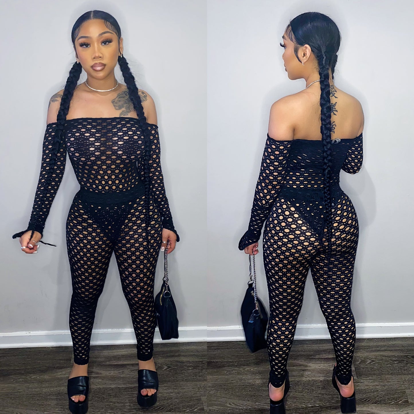 Fishnet Legging Set